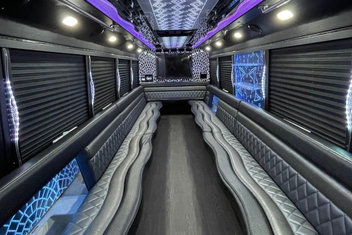 Santa Rosa Party Bus Interior