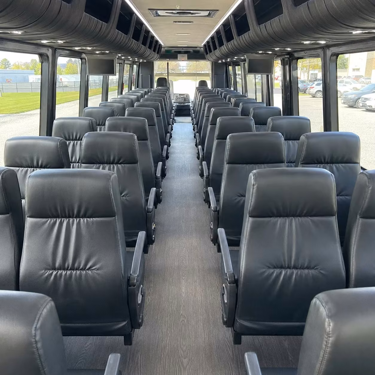 28 passenger minibus interior