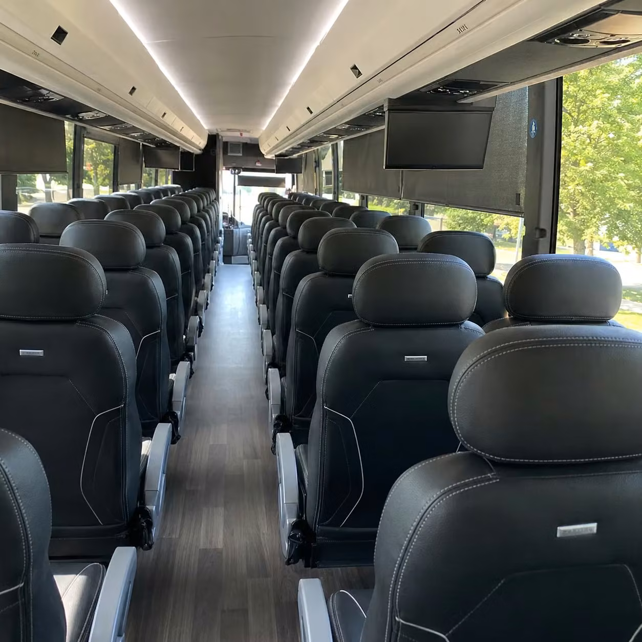 santa rosa charter bus rental inside