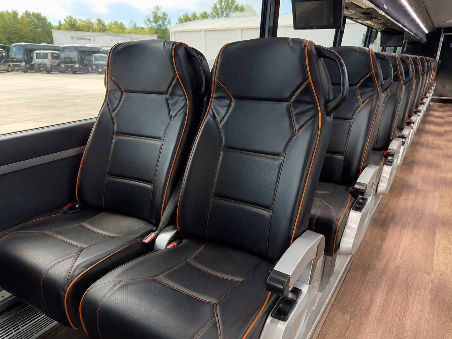 santa rosa charter bus rental interior
