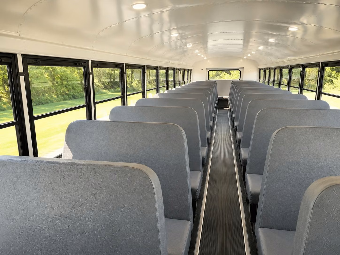 school bus inside
